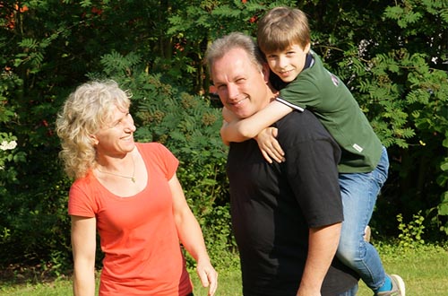 Beata meine Lebenspartnerin, ich Hans-Jörg Carstensen und mein Sohn Claas